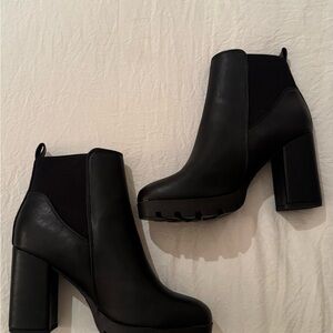 Primark Black Heeled Ankle Boots